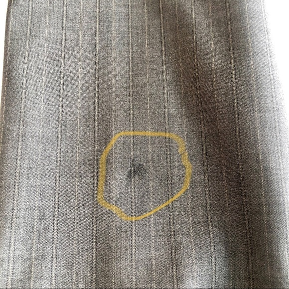 Gap Pants Charcoal Grey Pinstripe Cropped Dress Pants Stretch size 2 - Picture 16 of 16